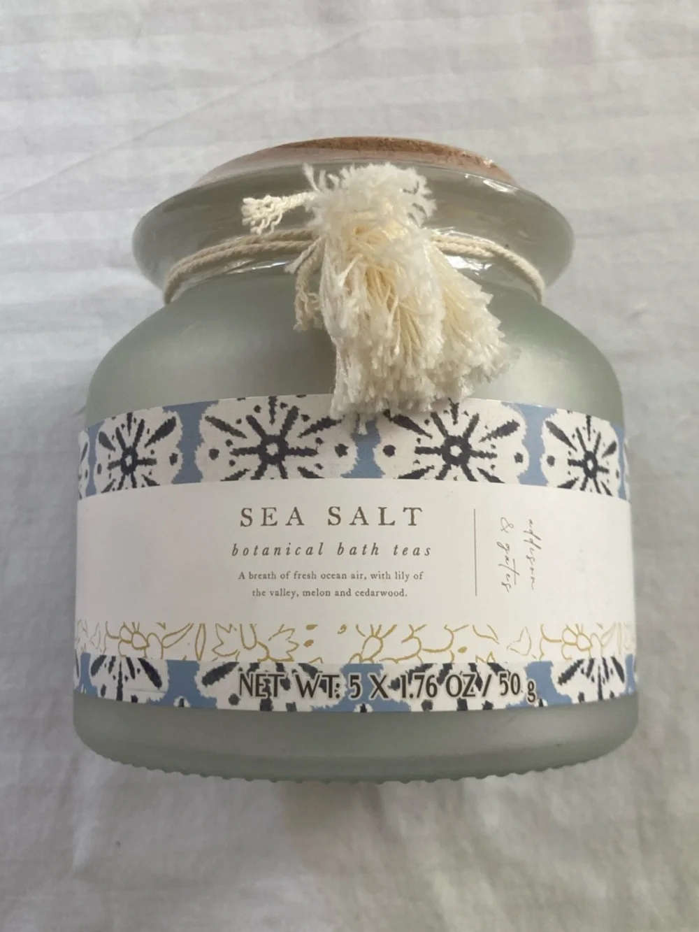 Jar of Sea Salt Bath Teas